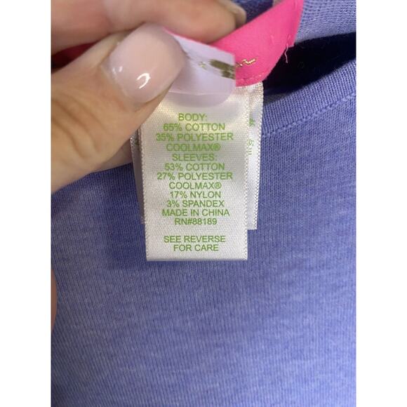 Lilly Pulitzer Sweater Womens Size Small Blue Fringe Cozy Long Sleeve Pullover - Picture 8 of 11